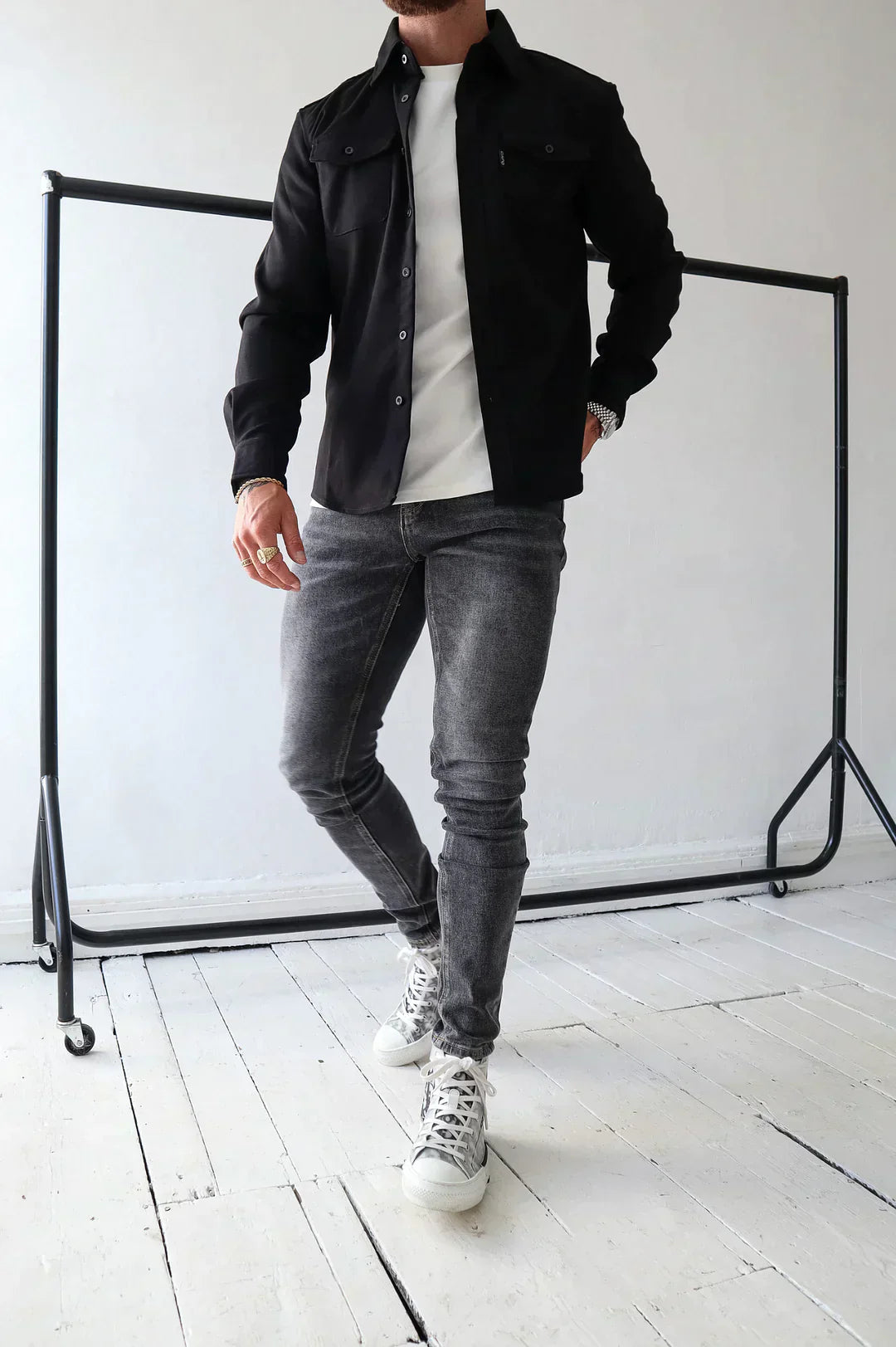 Elarova | Premium-Jacke mit Knopfverschluss für Herren | Stylische und bequeme Jacke