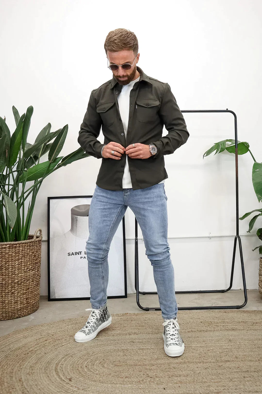 Elarova | Premium-Jacke mit Knopfverschluss für Herren | Stylische und bequeme Jacke