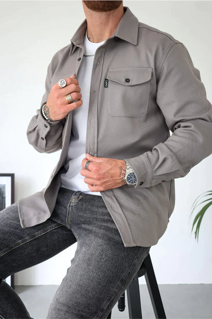 Elarova | Premium-Jacke mit Knopfverschluss für Herren | Stylische und bequeme Jacke