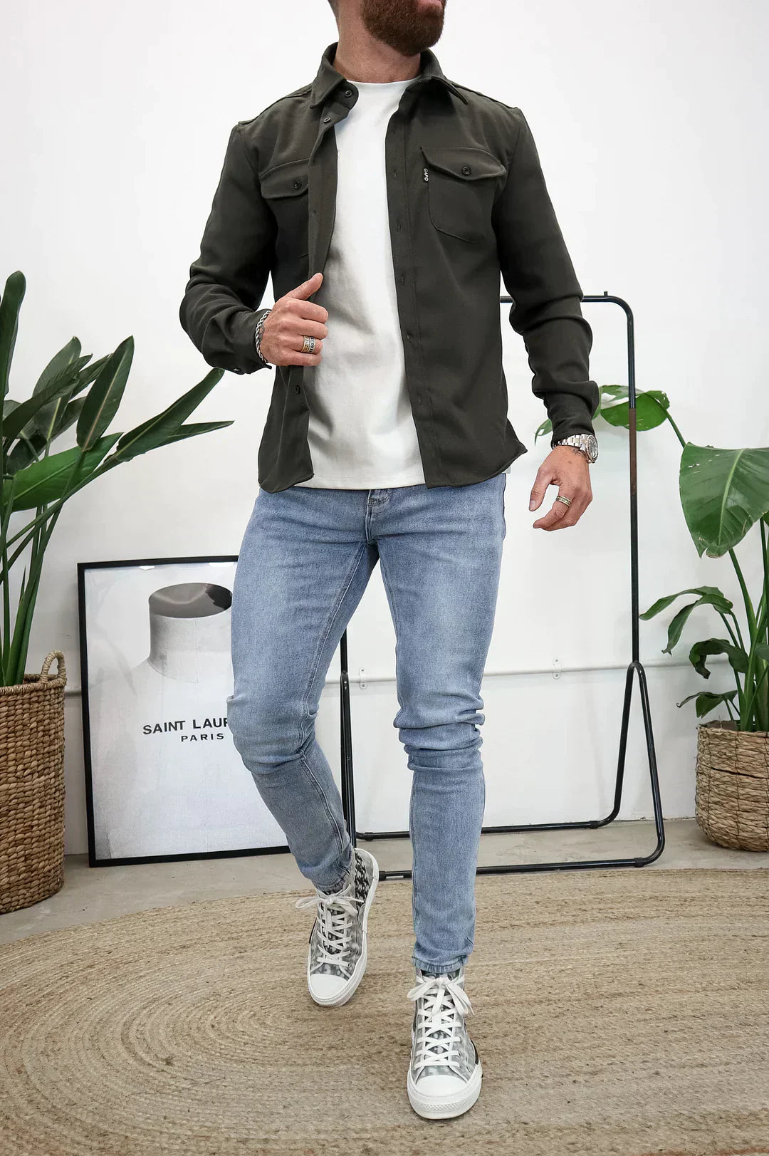 Elarova | Premium-Jacke mit Knopfverschluss für Herren | Stylische und bequeme Jacke