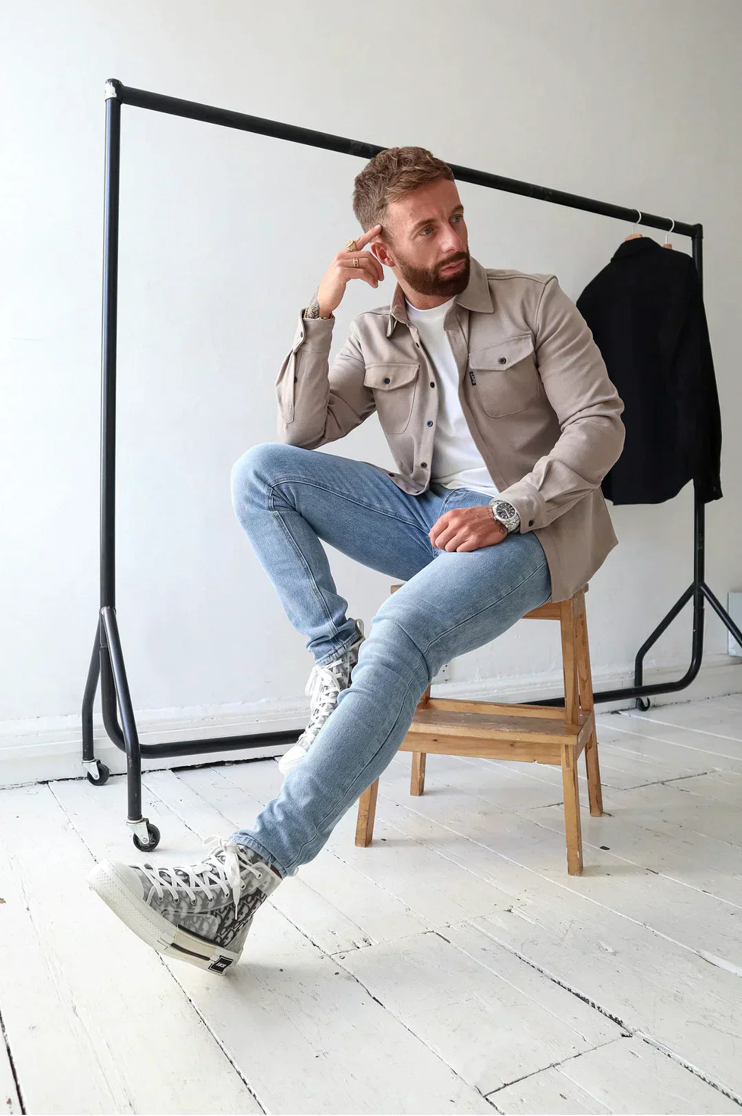 Elarova | Premium-Jacke mit Knopfverschluss für Herren | Stylische und bequeme Jacke