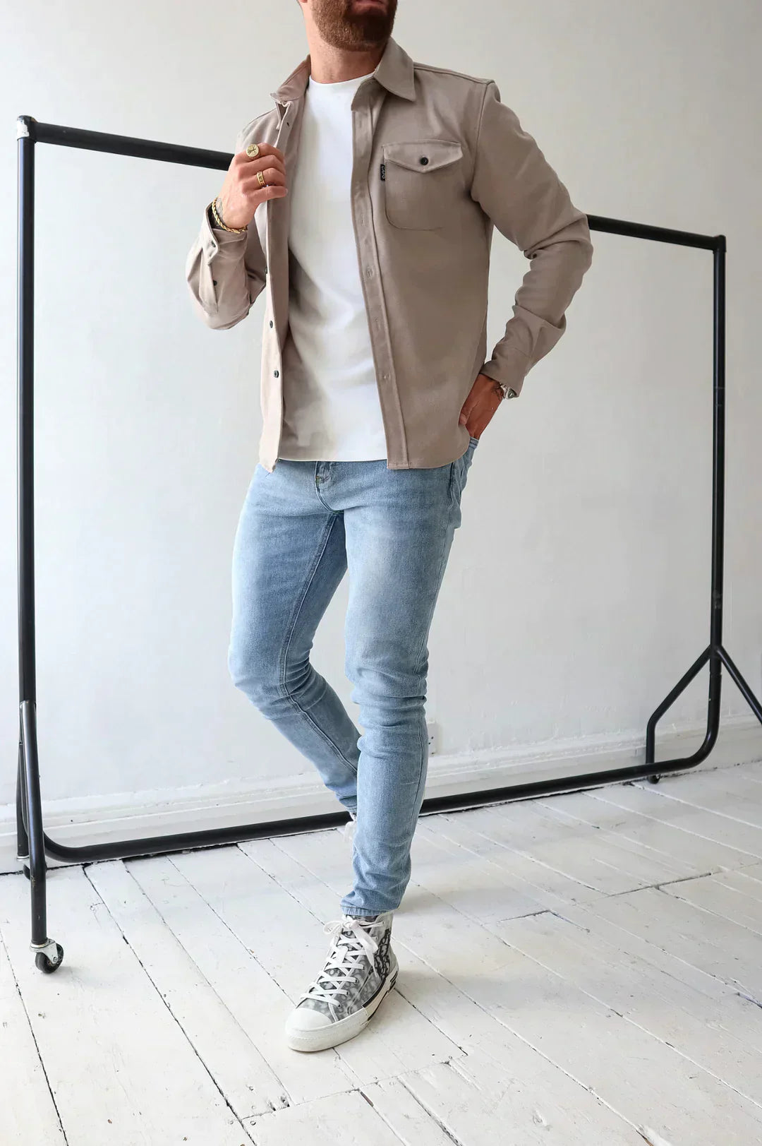 Elarova | Premium-Jacke mit Knopfverschluss für Herren | Stylische und bequeme Jacke