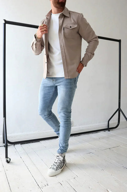 Elarova | Premium-Jacke mit Knopfverschluss für Herren | Stylische und bequeme Jacke