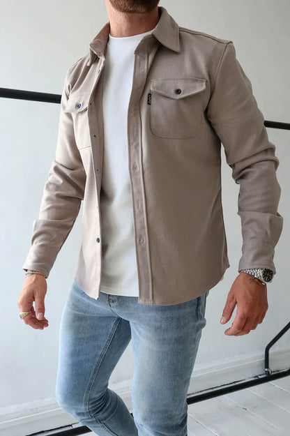 Elarova | Premium-Jacke mit Knopfverschluss für Herren | Stylische und bequeme Jacke