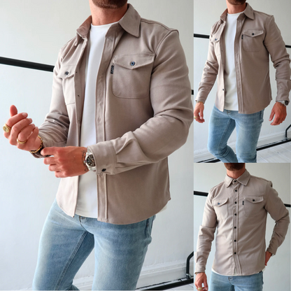 Elarova | Premium-Jacke mit Knopfverschluss für Herren | Stylische und bequeme Jacke