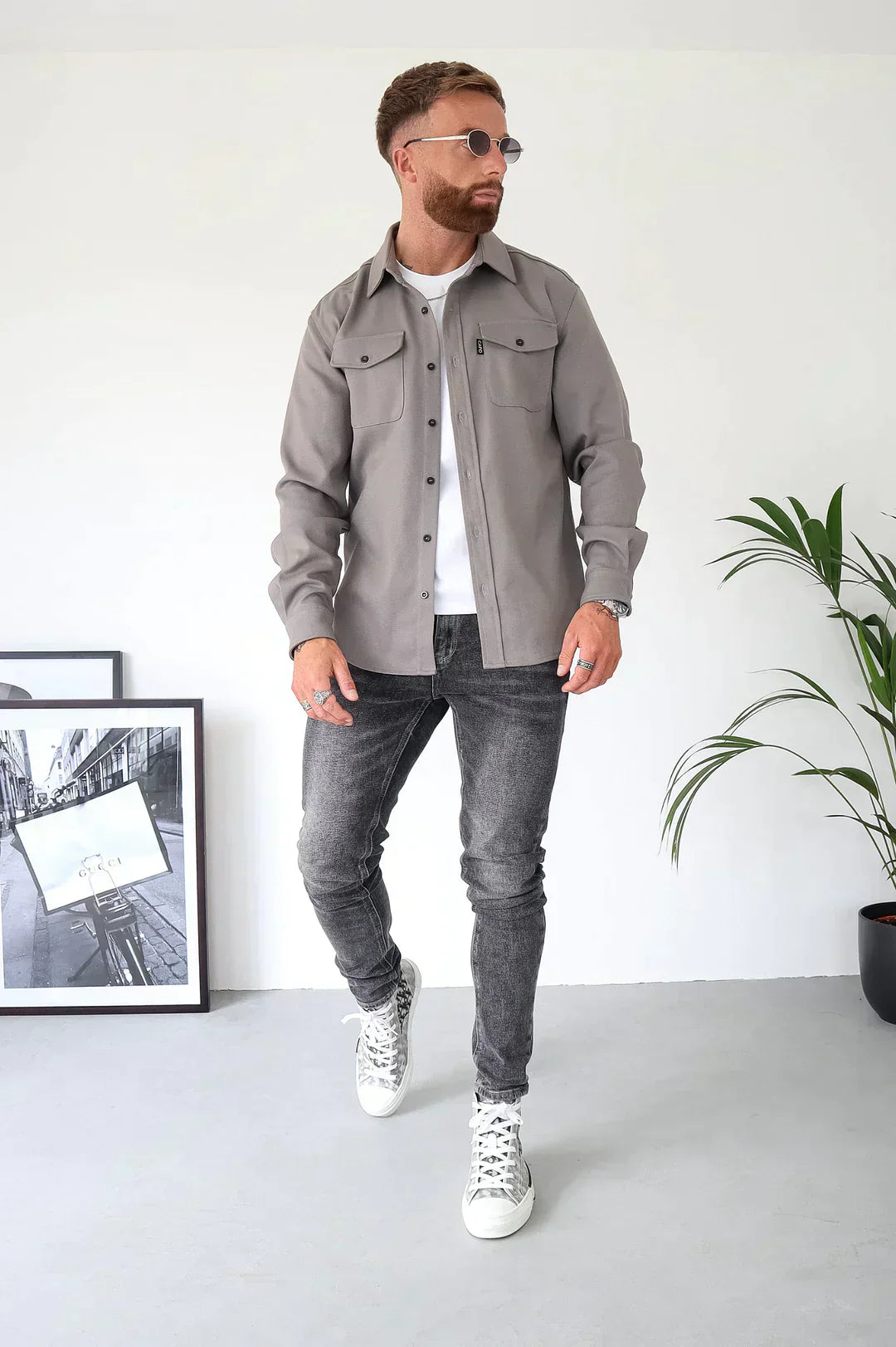 Elarova | Premium-Jacke mit Knopfverschluss für Herren | Stylische und bequeme Jacke
