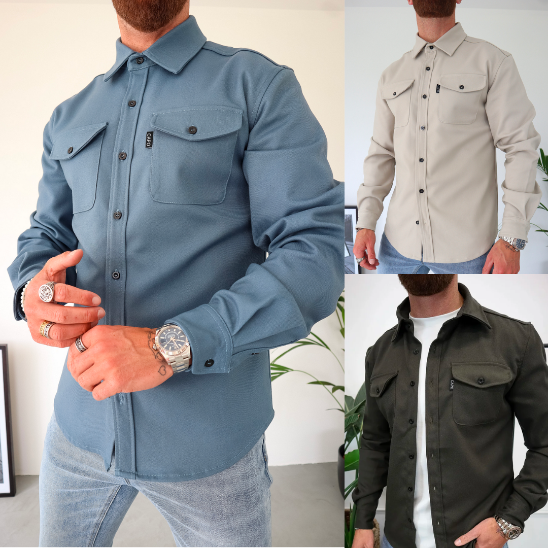 Elarova | Premium-Jacke mit Knopfverschluss für Herren | Stylische und bequeme Jacke