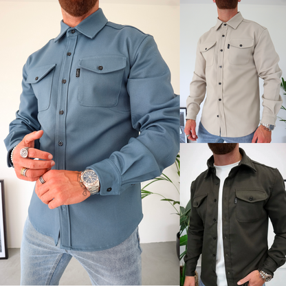 Elarova | Premium-Jacke mit Knopfverschluss für Herren | Stylische und bequeme Jacke