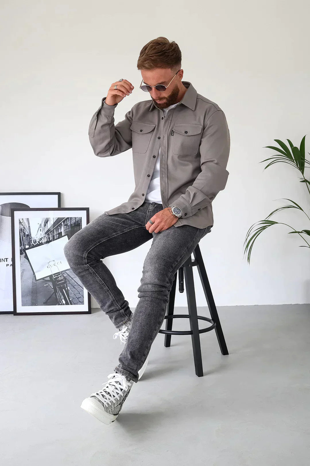 Elarova | Premium-Jacke mit Knopfverschluss für Herren | Stylische und bequeme Jacke