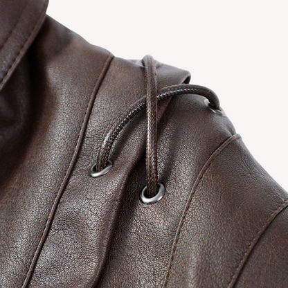 Elarova | Puffer-Blazerjacke aus Leder für Damen