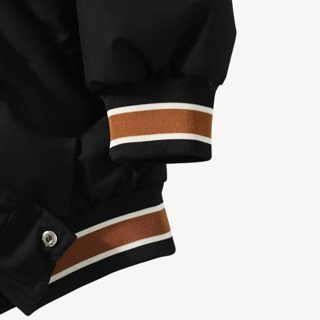 Elarova | Puffer-Collegejacke mit Kapuze für Herren