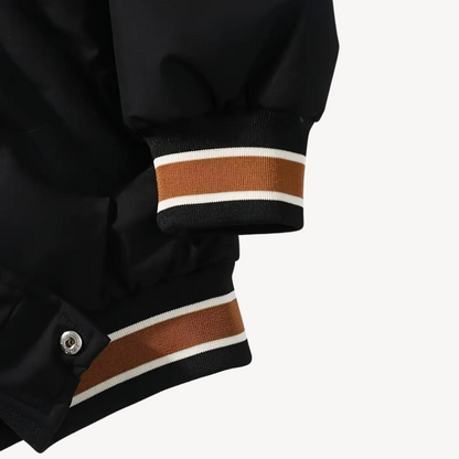 Elarova | Puffer-Collegejacke mit Kapuze für Herren