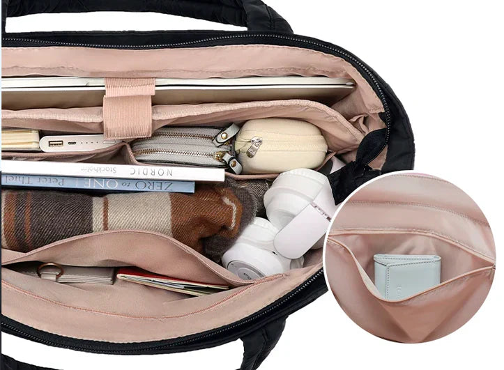 Elarova | Puffer Tasche Wasserabweisend Mit Trendigem Design