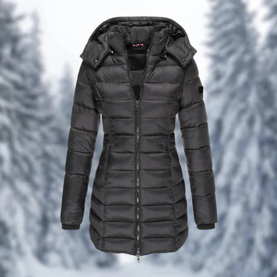Elarova | Puffer mit Kapuze Winterjacke Damenbekleidung