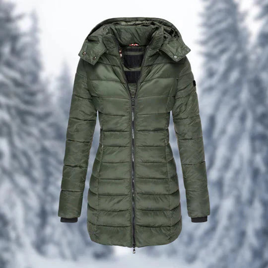 Elarova | Puffer mit Kapuze Winterjacke Damenbekleidung