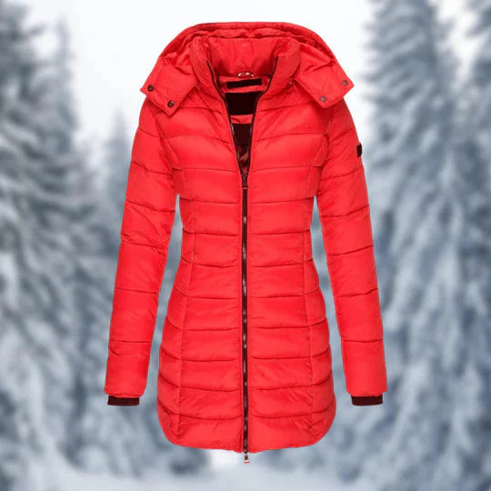 Elarova | Puffer mit Kapuze Winterjacke Damenbekleidung