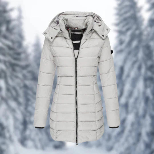 Elarova | Puffer mit Kapuze Winterjacke Damenbekleidung