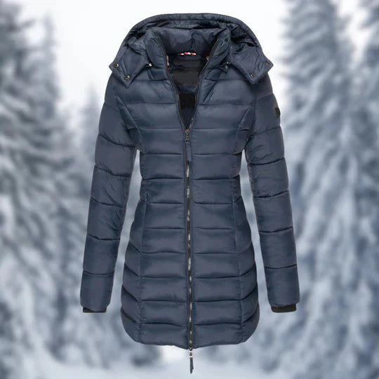 Elarova | Puffer mit Kapuze Winterjacke Damenbekleidung