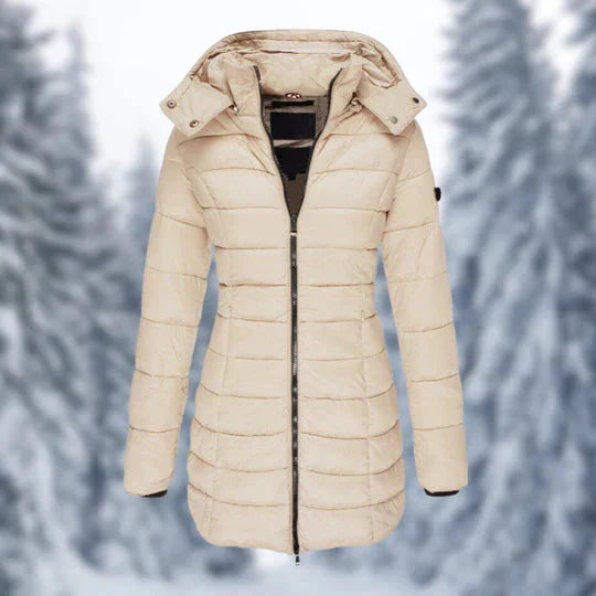 Elarova | Puffer mit Kapuze Winterjacke Damenbekleidung