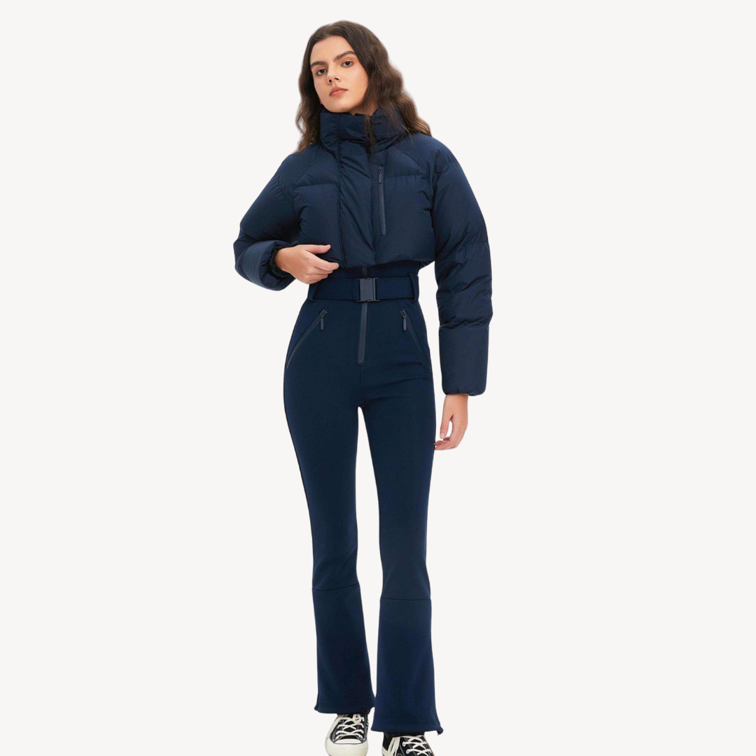 Elarova | Pufferjacke für Damen mit Gürtelhose