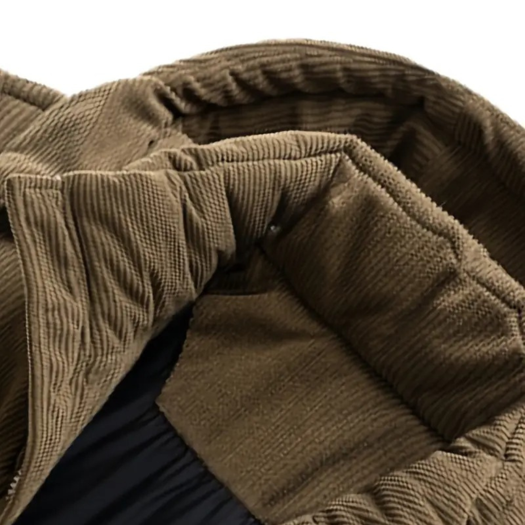 Elarova | Pufferjacke für Herren mit Cordkapuze