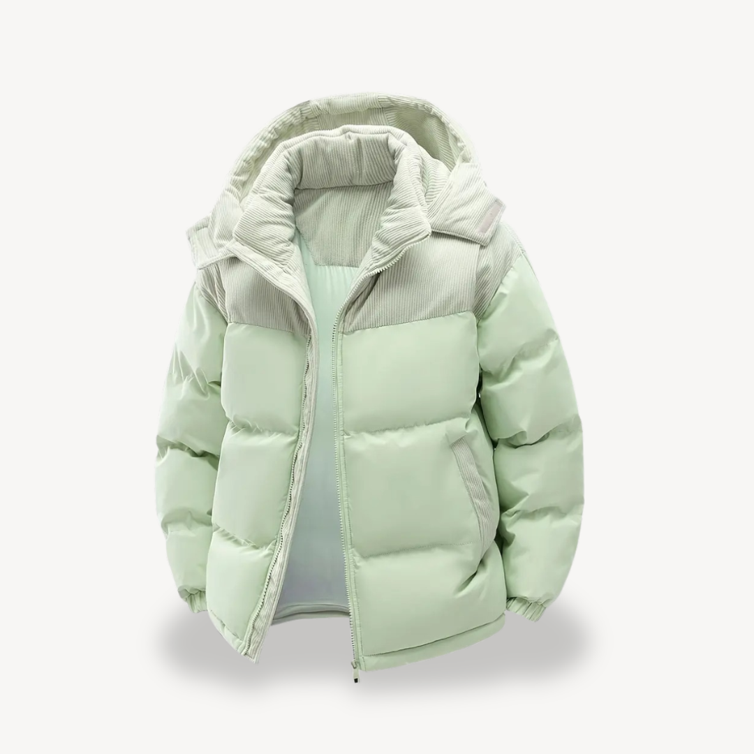 Elarova | Pufferjacke für Herren mit Cordkapuze