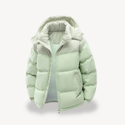 Elarova | Pufferjacke für Herren mit Cordkapuze