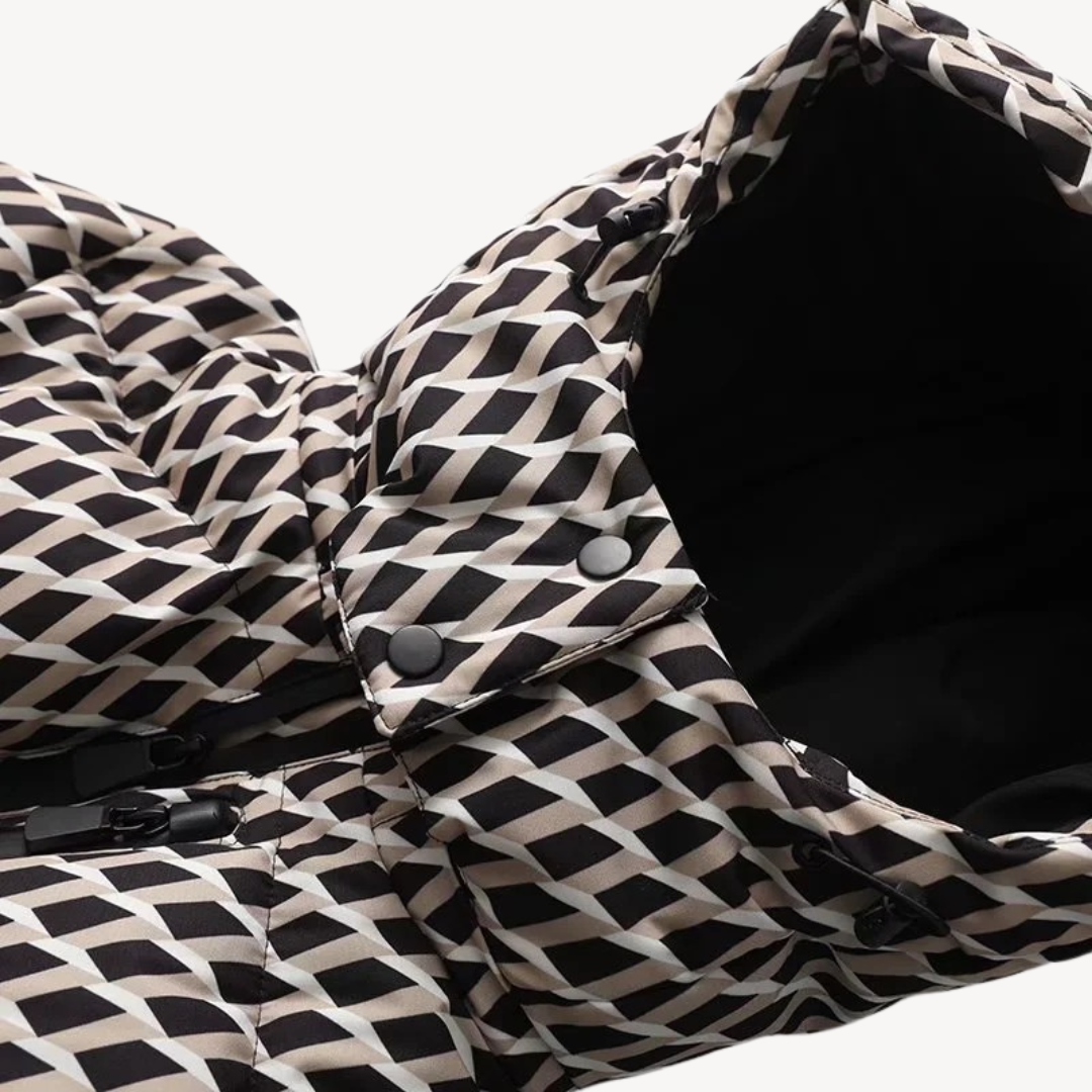 Elarova | Pufferjacke mit Gürtel für Damen