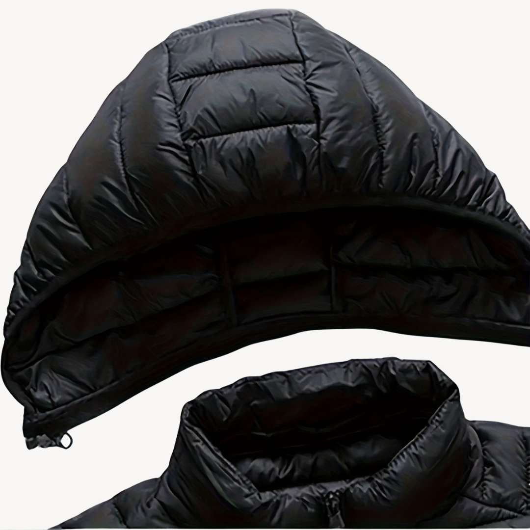 Elarova | Pufferjacke mit Kapuze für Herren