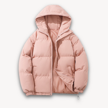 Elarova | Pufferjacke mit Kapuze für Herren – Warme Winteroberbekleidung für Erwachsene – Leichtes Polyester
