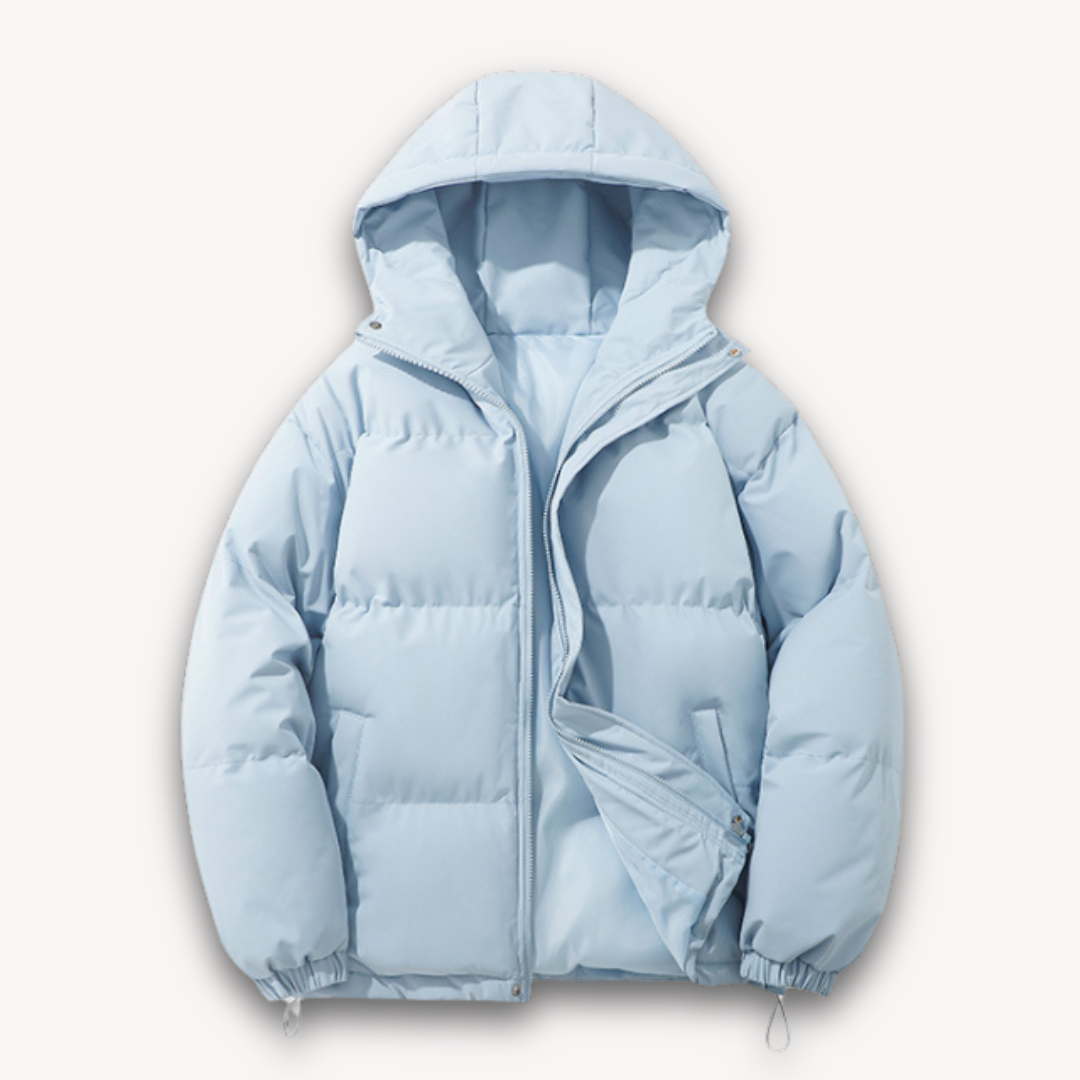 Elarova | Pufferjacke mit Kapuze für Herren – Warme Winteroberbekleidung für Erwachsene – Leichtes Polyester