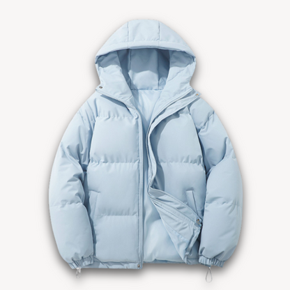 Elarova | Pufferjacke mit Kapuze für Herren – Warme Winteroberbekleidung für Erwachsene – Leichtes Polyester
