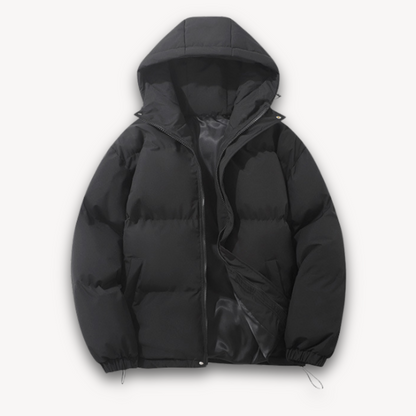Elarova | Pufferjacke mit Kapuze für Herren – Warme Winteroberbekleidung für Erwachsene – Leichtes Polyester