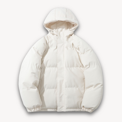 Elarova | Pufferjacke mit Kapuze für Herren – Warme Winteroberbekleidung für Erwachsene – Leichtes Polyester