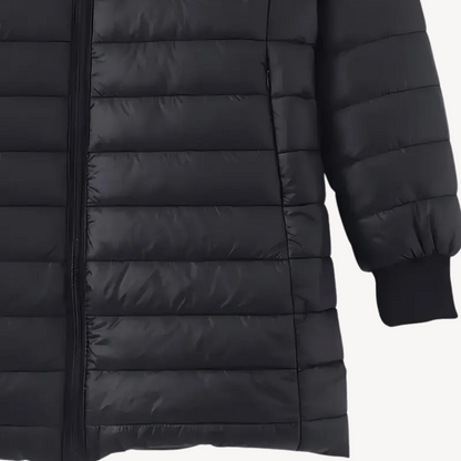 Elarova | Pufferjacke mit Kapuze und Sherpa-Futter für Damen