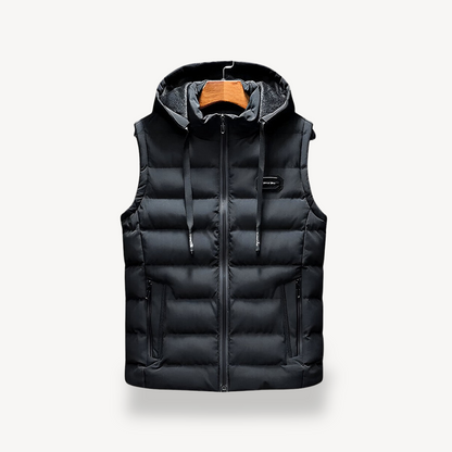 Elarova | Pufferweste für Herren mit Kapuze