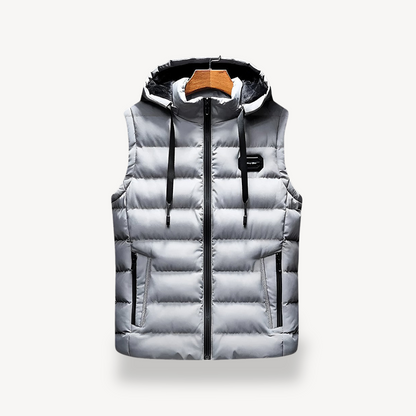 Elarova | Pufferweste für Herren mit Kapuze