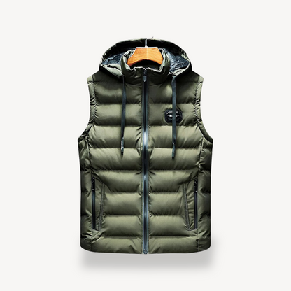 Elarova | Pufferweste für Herren mit Kapuze
