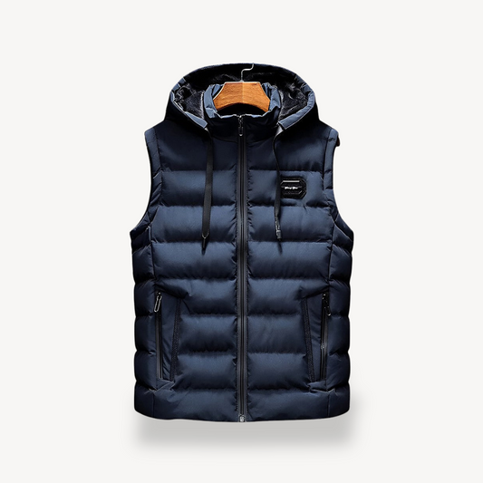 Elarova | Pufferweste für Herren mit Kapuze