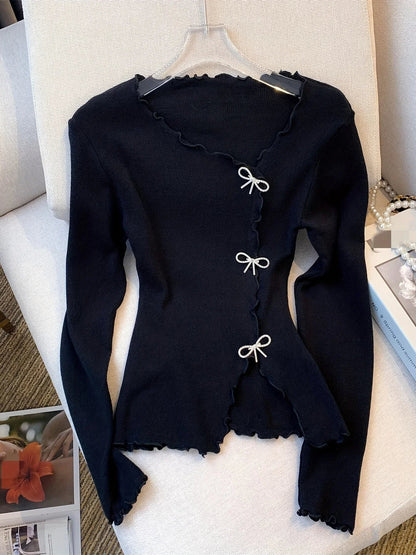 Elarova | Pullover mit Schleifenknoten für Damen