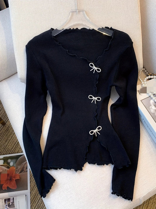 Elarova | Pullover mit Schleifenknoten für Damen