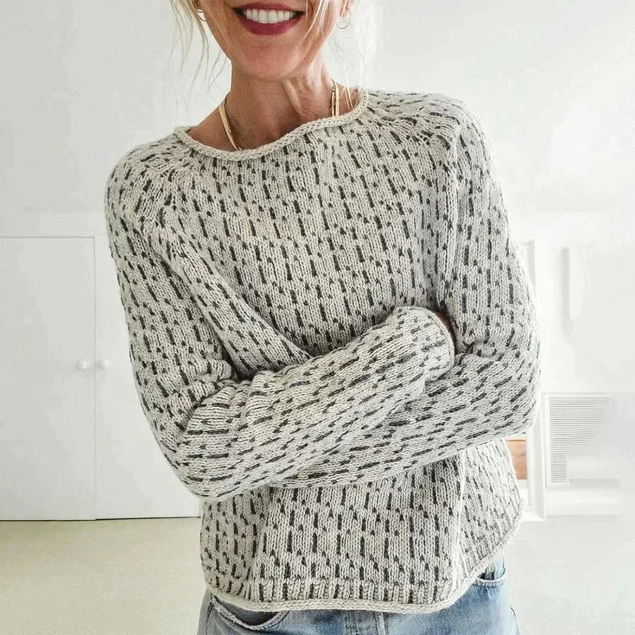 Elarova | Pullover mit U-Boot-Ausschnitt für Damen