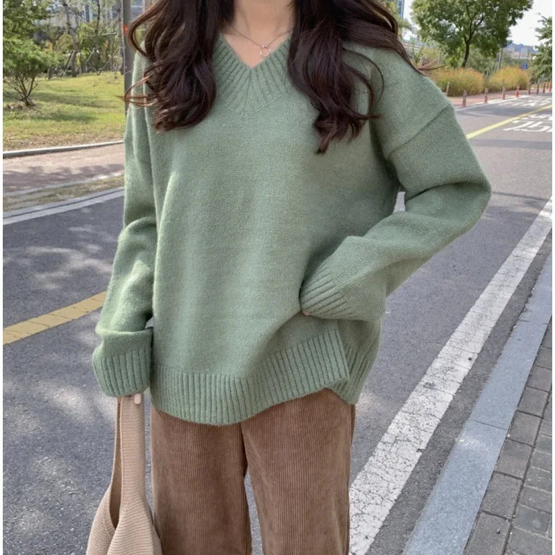 Elarova | Pullover mit V-Ausschnitt für Damen