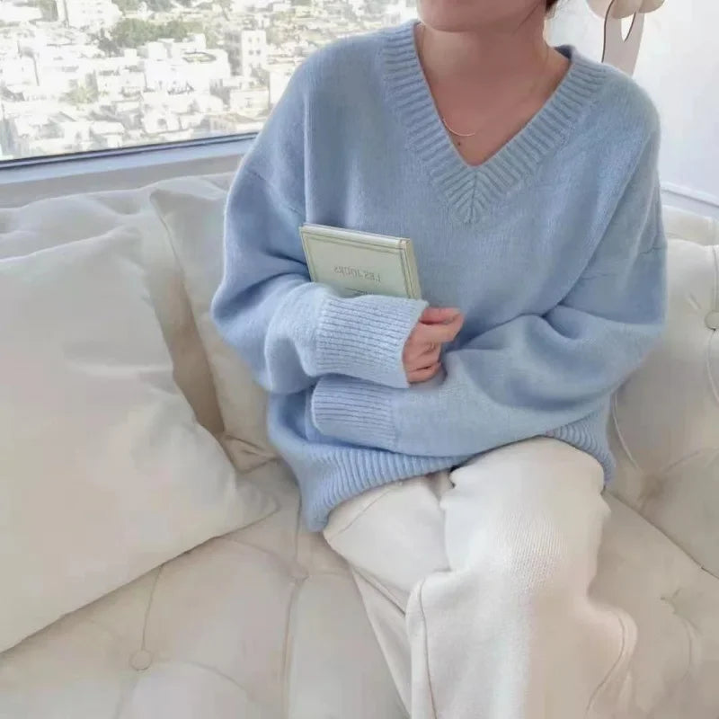 Elarova | Pullover mit V-Ausschnitt für Damen