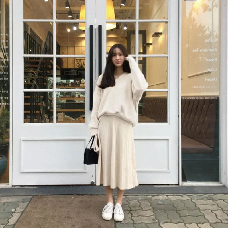 Elarova | Pullover mit V-Ausschnitt für Damen