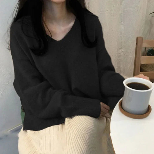 Elarova | Pullover mit V-Ausschnitt für Damen