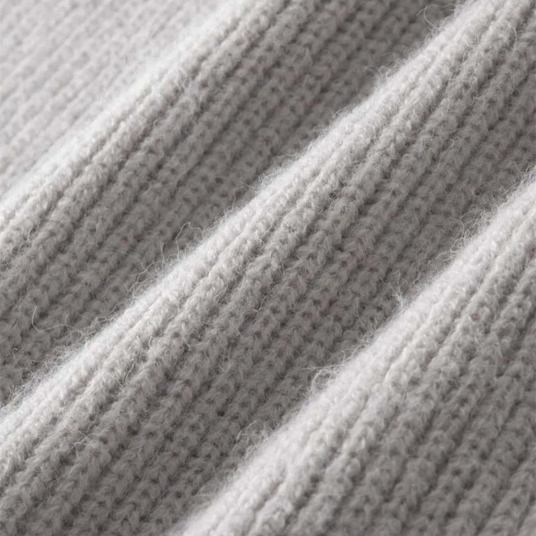 Elarova | Pullover mit durchgehendem Reißverschluss – Jacke aus Strickmischung und glatter Reißverschluss