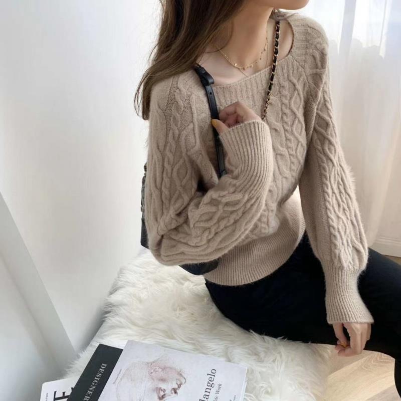 Elarova | Pullover mit quadratischem Kragen