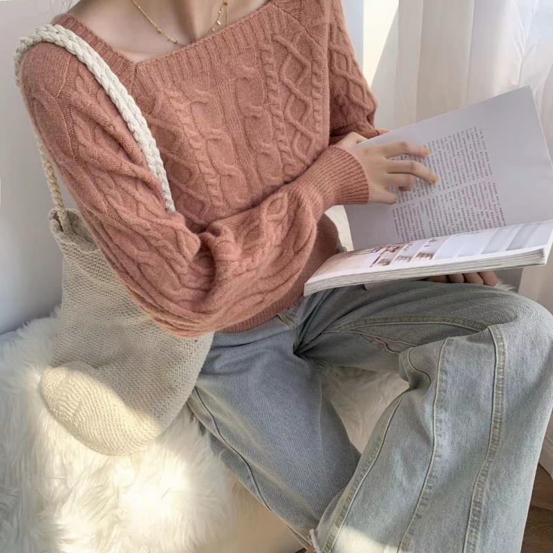 Elarova | Pullover mit quadratischem Kragen