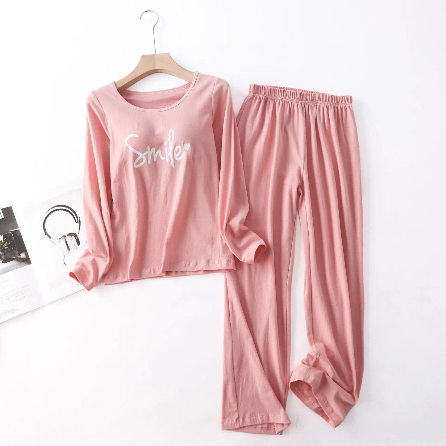 Elarova | Pyjama-Set für Damen mit langen Ärmeln